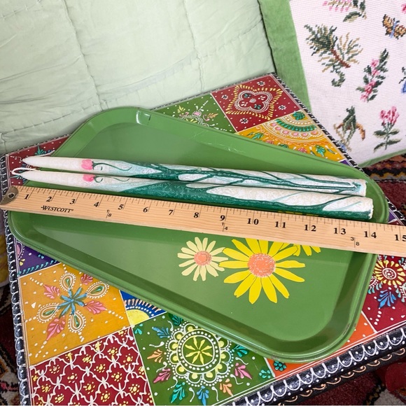 Floral Taper Candles - Picture 6 of 7